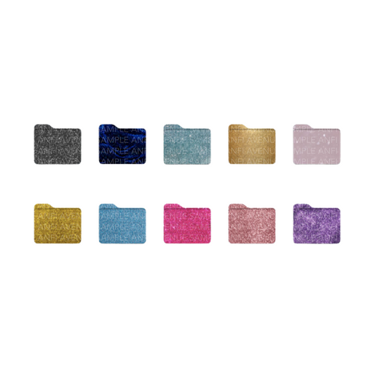 Glitter Folder Icons V1 (10-Pack)