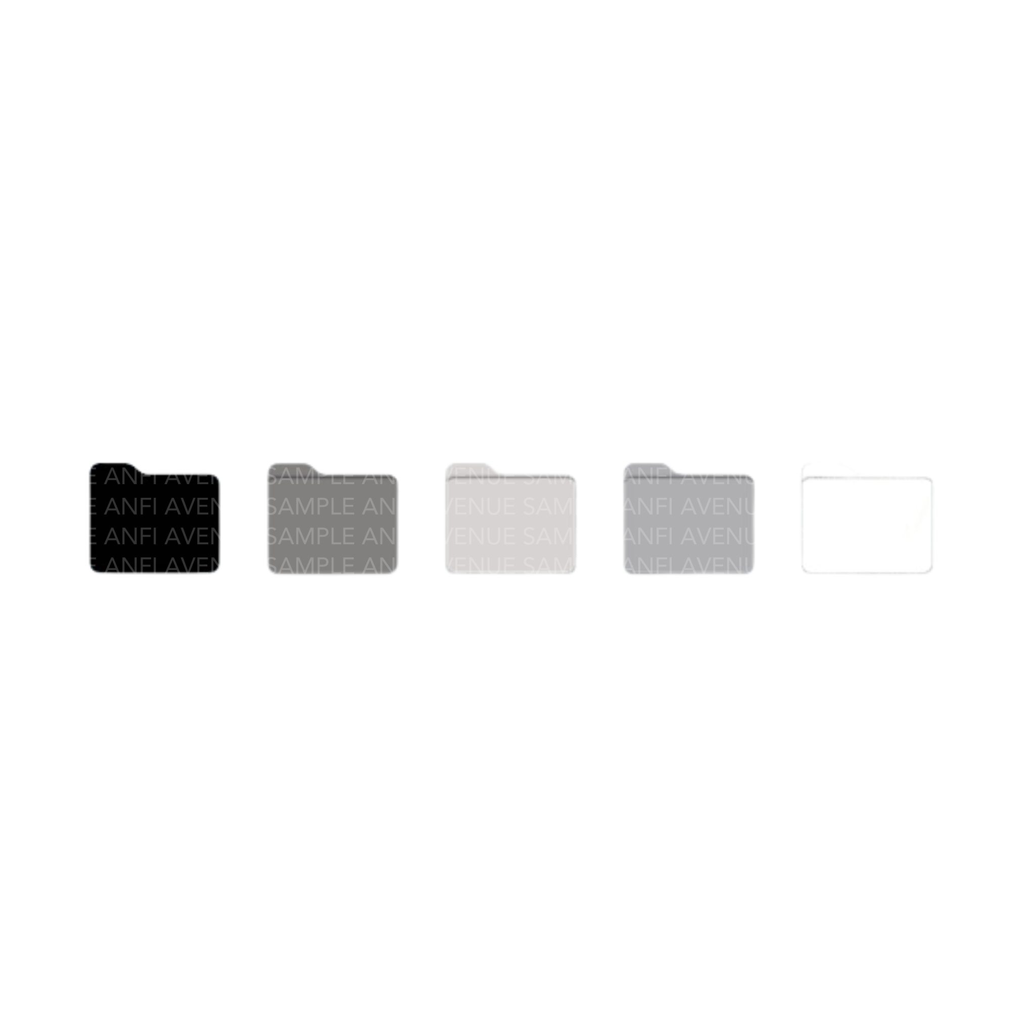 Neutral Folder Icons V1 (5-Pack)